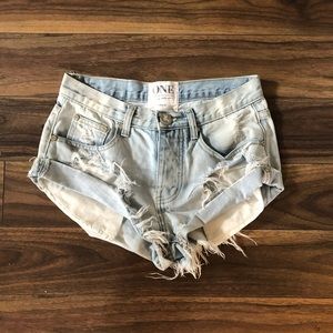 One Teaspoon Jean Shorts